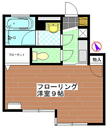 メゾンファースト千駄ヶ谷 1Kの間取図画像
