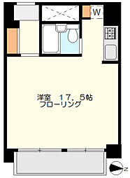 永谷ヒルプラザ六本木 ワンルームの間取図画像