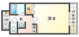 ネクスプロス大和田 1Kの間取図画像