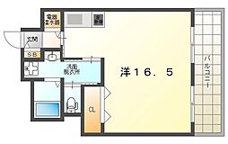 サンリスタ守口 ワンルームの間取図画像