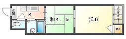 エクセレント河原 2Kの間取図画像