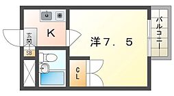 間取図画像 1K