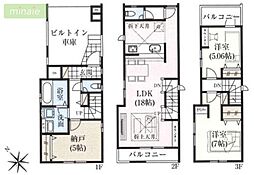 小学校8分 カウンター付き ZEH水準仕様 本行徳 8号棟