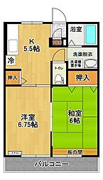 シティ昭和 2Kの間取図画像