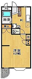 ルミネックス郡山 1Kの間取図画像