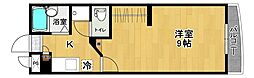 グリーンウッド郡山 1Kの間取図画像