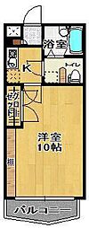 郡中アーバンタイム 1Kの間取図画像