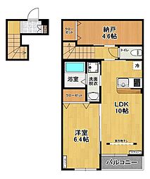 さくらハイツ 1SLDKの間取図画像