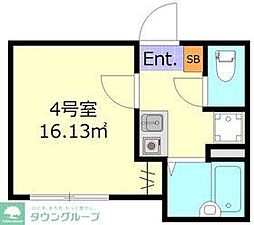 京急空港線 糀谷駅 徒歩6分の賃貸アパート 3階1Kの間取り