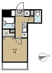 都営浅草線 戸越駅 徒歩1分の賃貸マンション 9階1Kの間取り