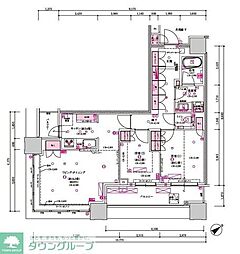都営三田線 目黒駅 徒歩1分の賃貸マンション 1階2LDKの間取り