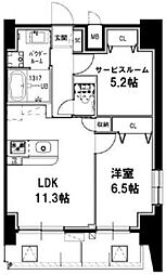 JR京浜東北・根岸線 大森駅 徒歩16分の賃貸マンション 10階1SLDKの間取り