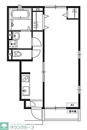 リブリ・プレミアムテラス品川 1Kの間取図画像