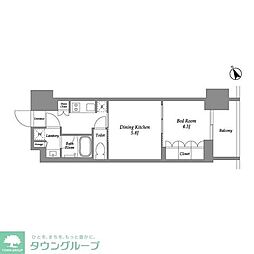 シーズンフラッツ大森西 2Kの間取図画像