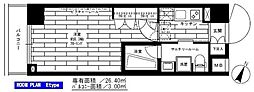 グランドコンシェルジュ大森本町2アジールコート 1Kの間取図画像
