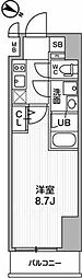ALTERNA北品川 1LDKの間取図画像