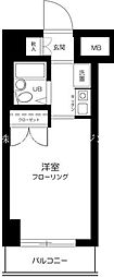 スカイコート品川6 ワンルームの間取図画像