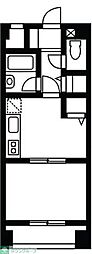 クレグラン東品川 1DKの間取図画像