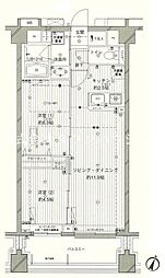 COSMOSREID西馬込 2LDKの間取図画像