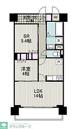 リーラ横浜川和町 5階1SLDKの間取り