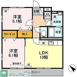 間取図画像 2LDK