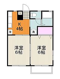 レーヴタケマサ 2Kの間取図画像