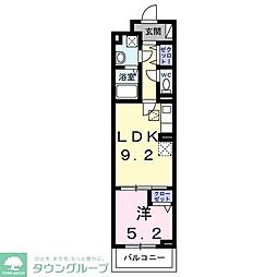 アークステラ 1LDKの間取図画像