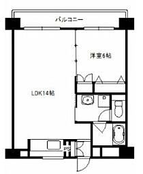 やよいビル 1LDKの間取図画像