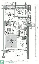 グランドメゾン鷺沼ザ・ヴィラ 2SLDKの間取図画像