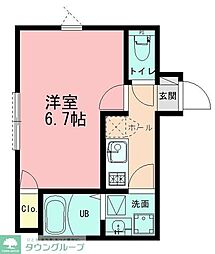 セレーノ たまプラーザ 1Kの間取図画像