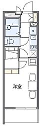 レオパレスドミール3 1Kの間取図画像