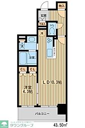HF新横浜レジデンス 1LDKの間取図画像