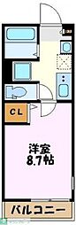 リブリ・サンヴィレッジ24 1Kの間取図画像