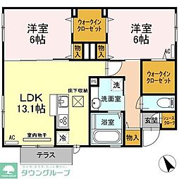SKY 2LDKの間取図画像