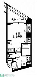 ヴィ・ド・カンパーニュ港北ル・ソレイユ ワンルームの間取図画像