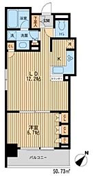 HF新横浜レジデンス 1LDKの間取図画像