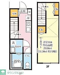 N-harbor Lagoon小机町 1Kの間取図画像
