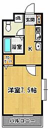 ステータスヒルハナバタケ 1Kの間取図画像