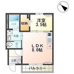 間取図画像 1LDK