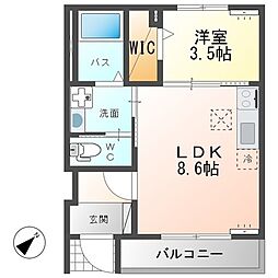 間取図画像 1LDK
