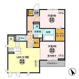 間取図画像 2LDK
