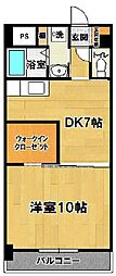 ドリームワイズ 1DKの間取図画像