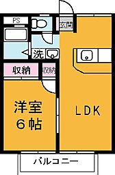 ライムライト 1LDKの間取図画像
