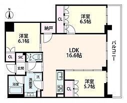 間取図画像 3SLDK