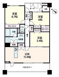 間取図画像 3LDK