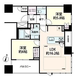 間取図画像 2LDK