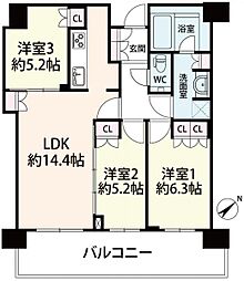 間取図画像 3LDK