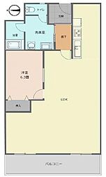 ストーク天神ハイム 1LDKの間取図画像