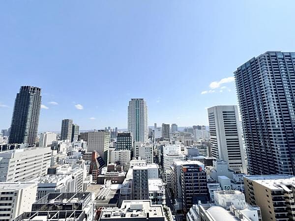 東向き25階部分、高層階ならではの開放的な眺望をお楽しみいただけます。