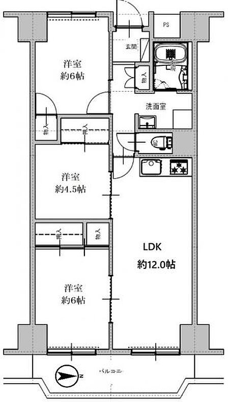 ~間取り図~ ご自身で好きなように、リフォームが出来ます。